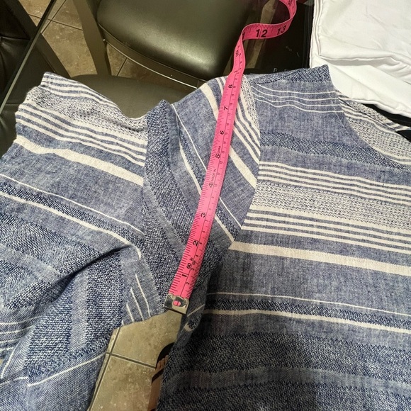 Express Blue Ruffled Off-the-Shoulder Sundress - Picture 4 of 6